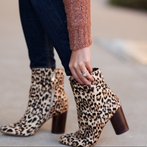 Sam Edelman Shoes - Sam Edelman Corra Leopard Booties 8.5